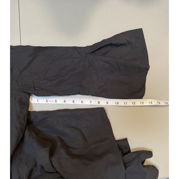 Avec Les Filles Black Long Sleeve Dress Bell Sleeve Oversized Sz Medium - Picture 6 of 8